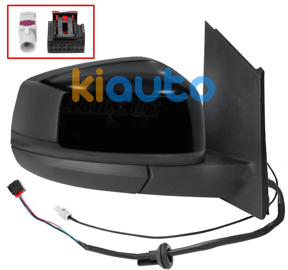 2556543 / 2K7857528A | Rétroviseur VOLKSWAGEN Caddy 2020-2025 Droit Rétroviseur volkswagen caddy 2020-> éléctrique / chauffant / antenne / noir glossy / droit OE 2556543 / 2K7857528A / 2556547
