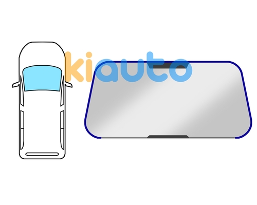  | Joint d'étanchéité pare-brise fiat qubo 2009-2016 avant / forme en u | Kiauto