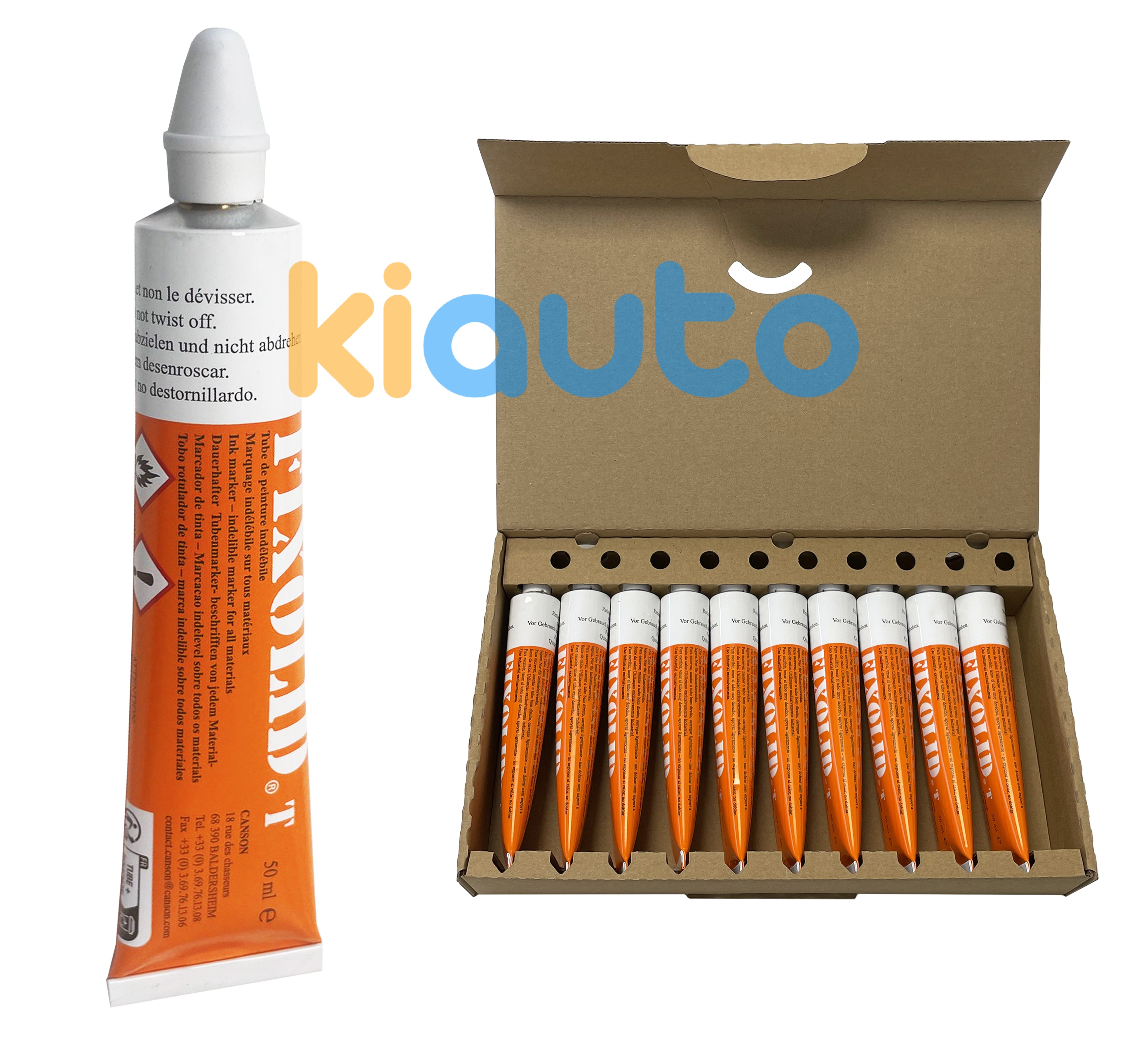 Fixolid – marqueur à peinture 10 pièces - blanc