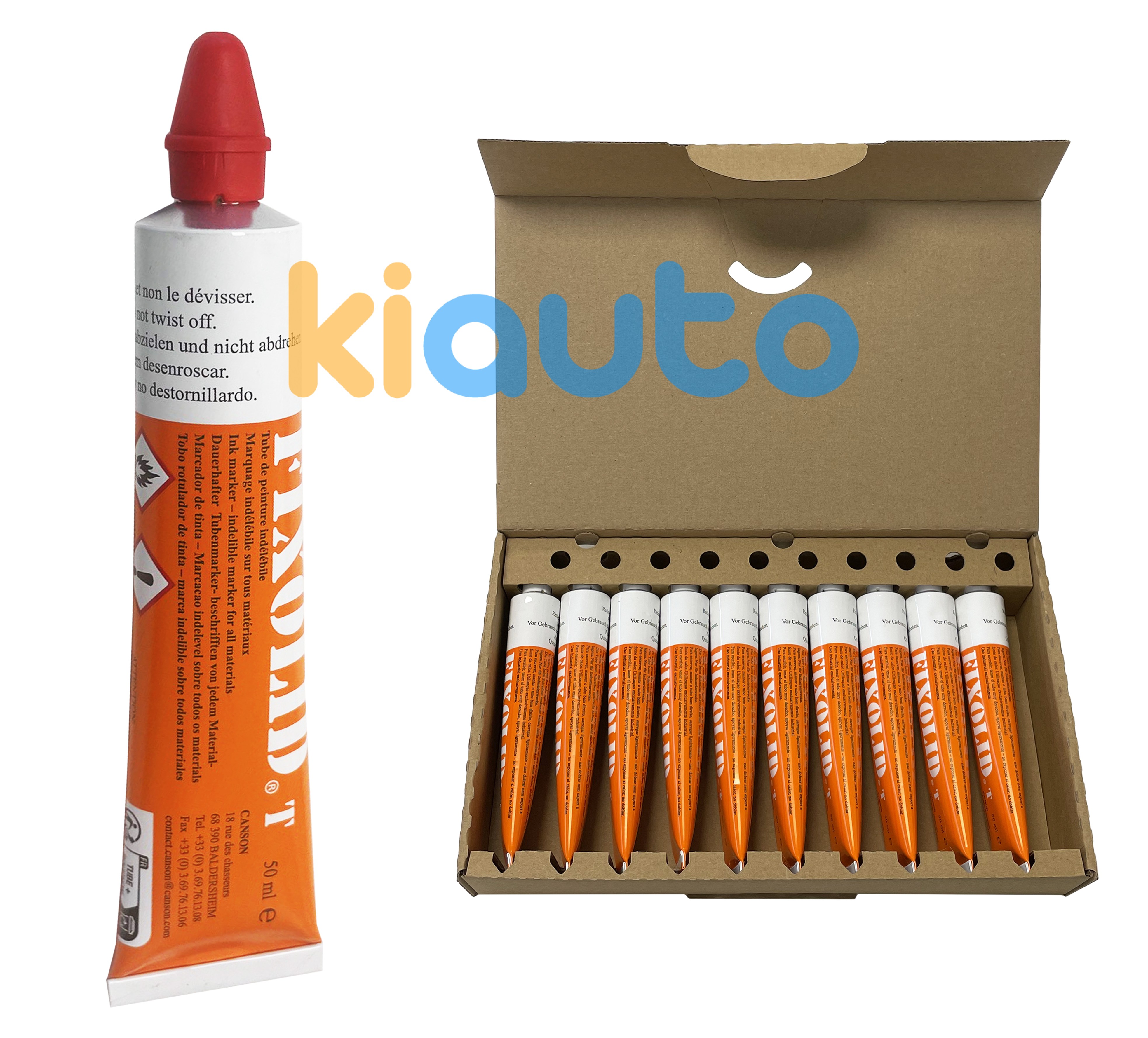 Fixolid – marqueur à peinture 10 pièces - rouge