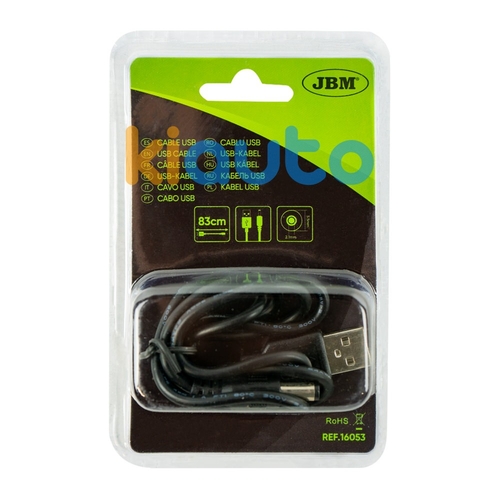 Câble usb type a / fiche ronde 5.5mm Câble usb type a / fiche ronde 5.5mm