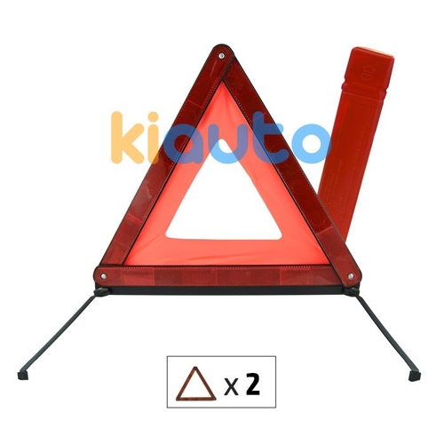 Triangle de signalisation homologué double Triangle de signalisation homologué double