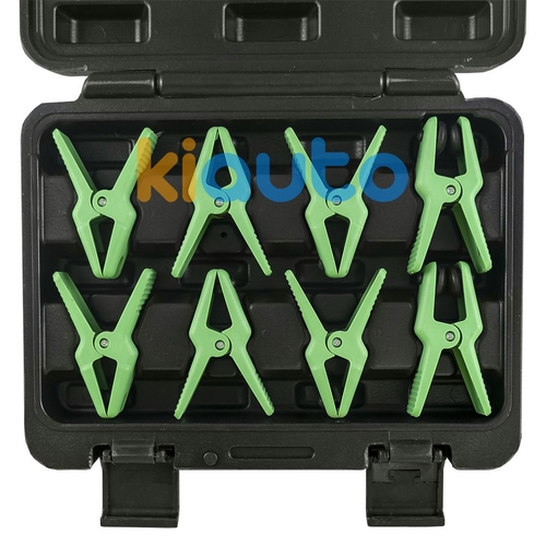 Jeu de 8 pinces plates avec le fixateur pour les tuyaux flexibles Jeu de 8 pinces plates avec le fixateur pour les tuyaux flexibles