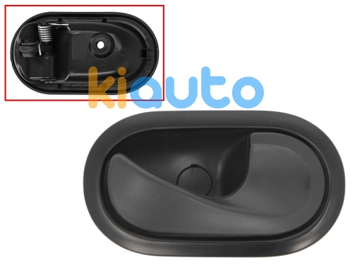 8200733847 | Poignée de porte interieure dacia lodgy 2012-2017 pour clip / avec levier noire / base noire / avant droite | Kiauto