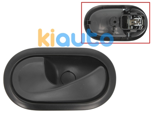 8200310579 | Poignée de porte interieure renault modus 2008-2014 pour câble / avec levier noire / base noire / avant gauche | Kiauto