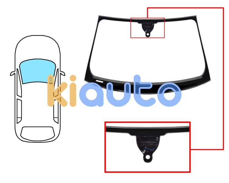 Pare-brise audi a4 2007-2012 4 portes / break / avant / vert / acoustique / avec capteur rond / avec support caméra / joints prémontés  Eurocode 8589AGACMVZ95