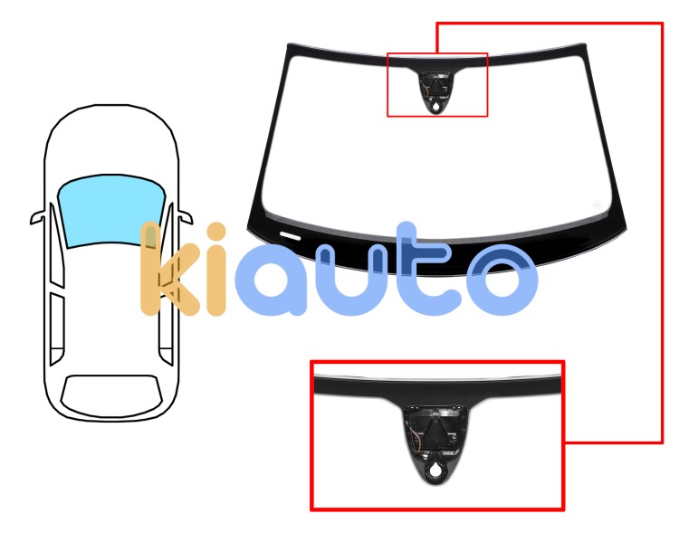 Pare-brise audi a6 2011-2014 4 portes / break / avant / vert / acoustique / avec capteur / avec support caméra / affichage tête haute / joints prémontés  Eurocode 8611AGACMUVWZ6B