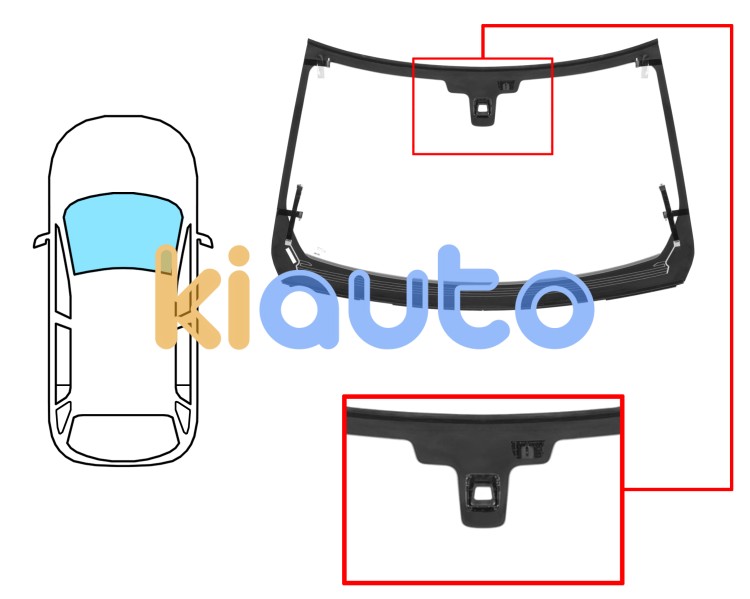Pare-brise land rover range rover 2012-2017 avant / vert / acoustique / chauffant / avec capteur / avec capteur anti-buée / joints prémontés Eurocode 7044AGAHMOVWZ6W