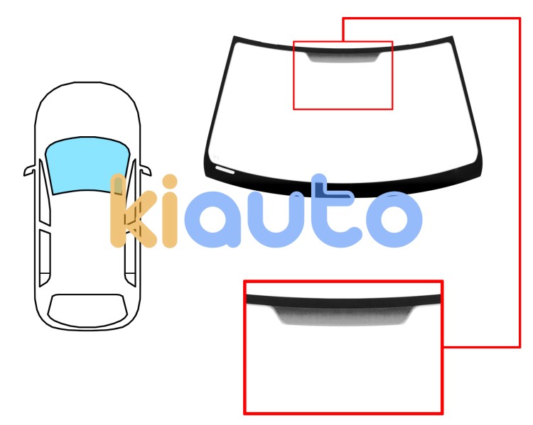 Pare-brise lexus is 1999-2005 avant / vert OE 8796176020