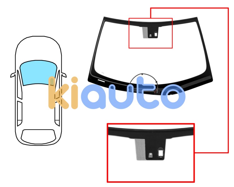 Pare-brise lexus ct 2010-2014 avant / vert / chauffant / avec base miroir / avec capteur / joints prémontés Eurocode 8402AGSHMVZ1B