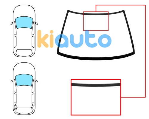  | Pare-brise suzuki swift 1989-1995 4/5 portes / avant / bleu  | Kiauto