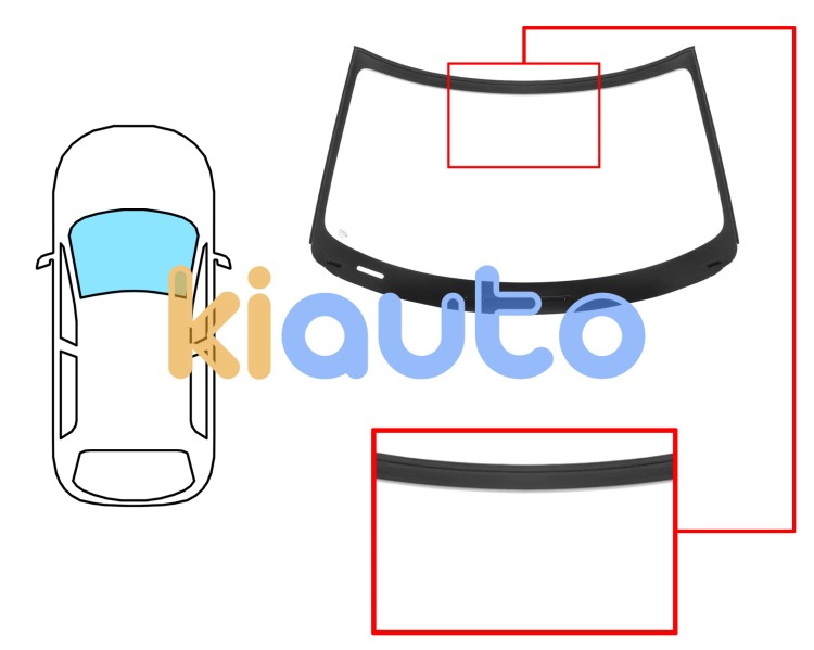 Pare-brise suzuki swift 2017-2024 avant / vert / joints prémontés Eurocode 8044AGNVW