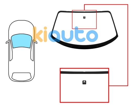 8313AGN | 8313AGN | Pare-brise toyota mr2 1999-2005 avant / vert / avec base miroir 8313AGN | 8313AGN | Pare-brise toyota mr2 1999-2005 avant / vert / avec base miroir