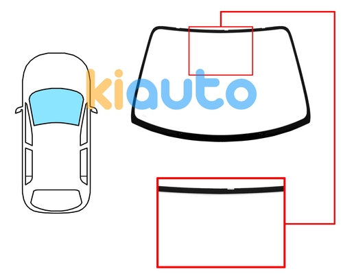  | Pare-brise toyota picnic 1996-2001 avant / vert | Kiauto