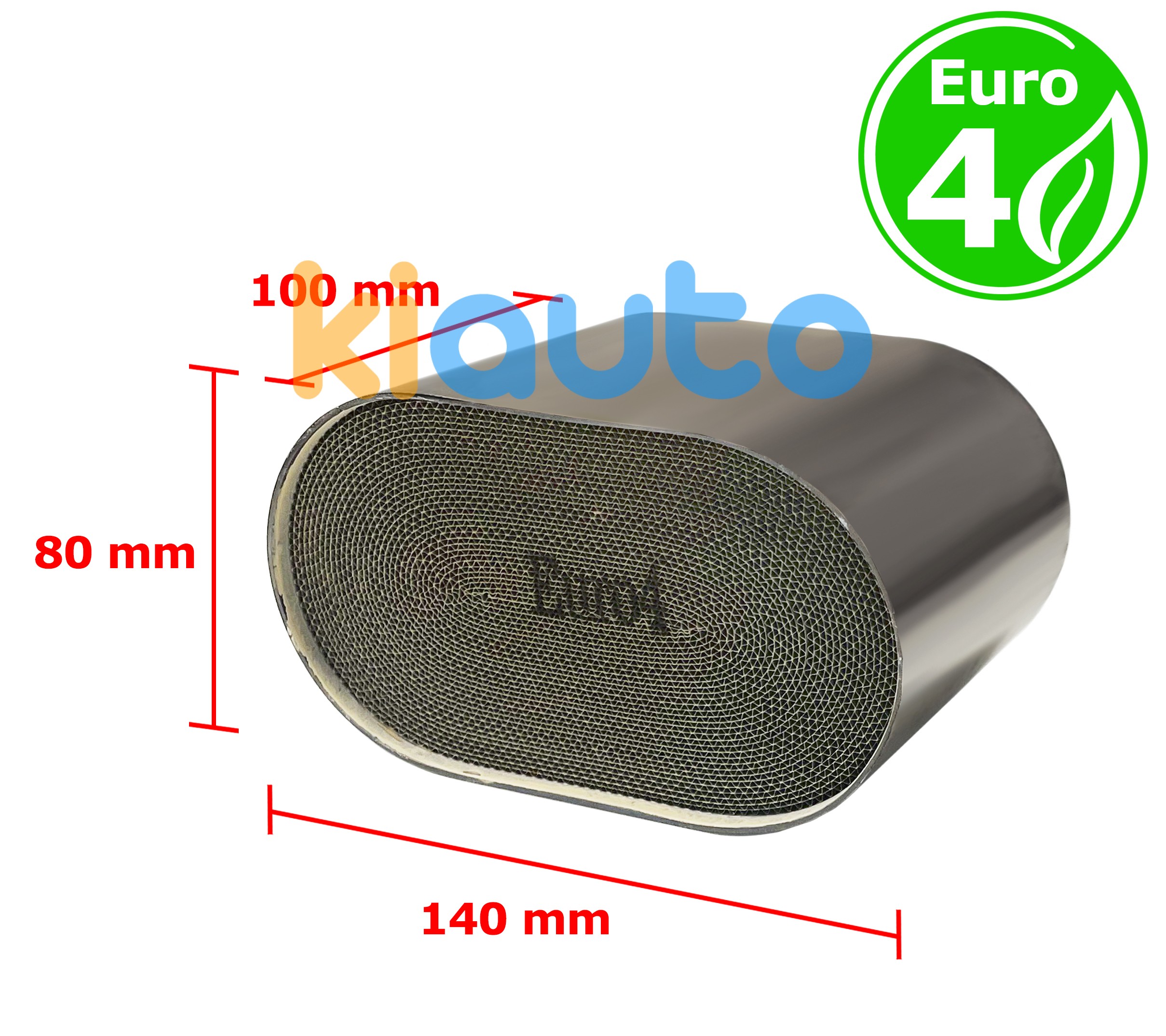 Intérieur métalique euro 4 essence / diesel oval diamètre 140x80mm x 100mm longeur Intérieur métalique euro 4 essence / diesel oval diamètre 140x80mm x 100mm longeur