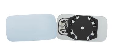 VERRE DE RÉTROVISEUR ALFA ROMEO 145 1994-2000 AVEC SUPPORT / CHAUFFANT / CONVEXE / BLEU / GAUCHE