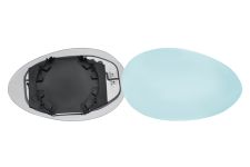 VERRE DE RÉTROVISEUR ALFA ROMEO 156 1997-2003 AVEC SUPPORT / CHAUFFANT / CONVEXE / BLEU / DROIT