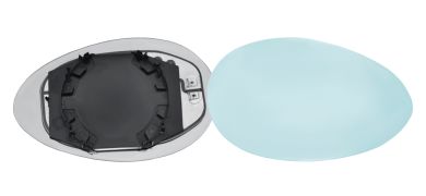 VERRE DE RÉTROVISEUR ALFA ROMEO 156 1997-2003 AVEC SUPPORT / CHAUFFANT / CONVEXE / BLEU / DROIT