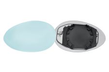 VERRE DE RÉTROVISEUR ALFA ROMEO 156 1997-2003 AVEC SUPPORT / CHAUFFANT / CONVEXE / BLEU / GAUCHE