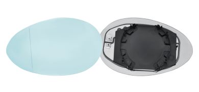 VERRE DE RÉTROVISEUR ALFA ROMEO 156 1997-2003 AVEC SUPPORT / CHAUFFANT / ASPHÉRIQUE / BLEU / GAUCHE