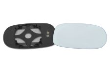 VERRE DE RÉTROVISEUR ALFA ROMEO 166 1997-2003 AVEC SUPPORT / CHAUFFANT / CONVEXE / BLEU / DROIT