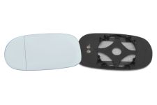 VERRE DE RÉTROVISEUR ALFA ROMEO 166 1997-2003 AVEC SUPPORT / CHAUFFANT / ASPHÉRIQUE / BLEU / GAUCHE