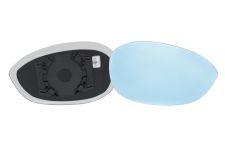 VERRE DE RÉTROVISEUR ALFA ROMEO BRERA 2006-2010 AVEC SUPPORT / CHAUFFANT / CONVEXE / BLEU / DROIT