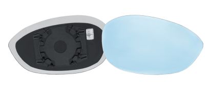 VERRE DE RÉTROVISEUR ALFA ROMEO BRERA 2006-2010 AVEC SUPPORT / CHAUFFANT / CONVEXE / BLEU / DROIT