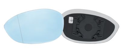 VERRE DE RÉTROVISEUR ALFA ROMEO BRERA 2006-2010 AVEC SUPPORT / CHAUFFANT / ASPHÉRIQUE / BLEU / GAUCHE