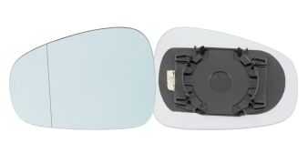 VERRE DE RÉTROVISEUR ALFA ROMEO GIULIETTA 2010-2016 AVEC SUPPORT / CHAUFFANT / ASPHÉRIQUE / BLEU / GAUCHE