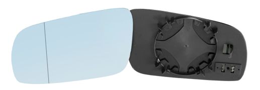 VERRE DE RÉTROVISEUR AUDI A4 1994-1999 AVEC SUPPORT / MODÈLE GRAND / CHAUFFANT / ASPHÉRIQUE / BLEU / GAUCHE