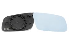 VERRE DE RÉTROVISEUR AUDI A3 2000-2003 RESTYLING / AVEC SUPPORT / CONVEXE / BLEU / DROIT