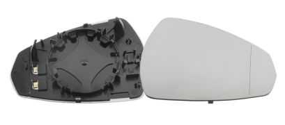 VERRE DE RÉTROVISEUR AUDI A3 2012-2016 3/4/5 PORTES / AVEC SUPPORT / CHAUFFANT / ASPHÉRIQUE / DROIT