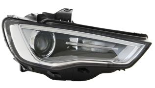 PHARE AVANT AUDI A3 2012-2016 BI-XENON / CHROMÉ / DROIT