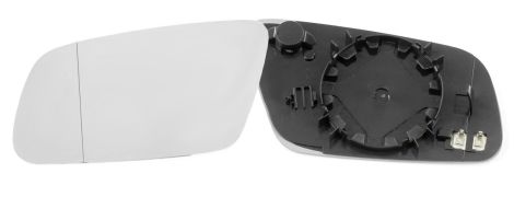 VERRE DE RÉTROVISEUR AUDI A6 1997-2002 AVEC SUPPORT / CHAUFFANT / ASPHÉRIQUE / GAUCHE