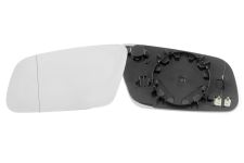 VERRE DE RÉTROVISEUR AUDI A6 1997-2002 AVEC SUPPORT / CHAUFFANT / ASPHÉRIQUE / GAUCHE
