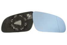 VERRE DE RÉTROVISEUR AUDI A8 2002-2007 AVEC SUPPORT / CHAUFFANT / ASPHÉRIQUE / BLEU / DROIT