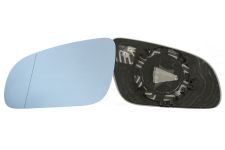 VERRE DE RÉTROVISEUR AUDI A8 2002-2007 AVEC SUPPORT / CHAUFFANT / ASPHÉRIQUE / BLEU / GAUCHE