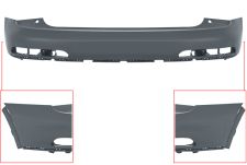 PARE-CHOCS AUDI Q3 2011-2015 ARRIÈRE / SUPÉRIEURE / AVEC APPRET PARE-CHOCS AUDI Q3 2011-2015 ARRIÈRE / SUPÉRIEURE / AVEC APPRET