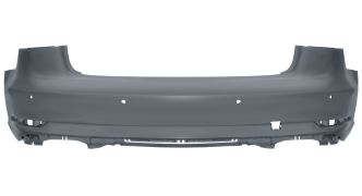 PARE-CHOCS AUDI A3 2016-2020 ARRIÈRE / 4 PORTES / CABRIOLET / AVEC 4 CAPTEUR / AVEC APPRET