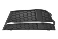 GRILLE AUDI A3 2016-2020 3/4/5 PORTES / CABRIOLET / PARE-CHOCS AVANT / MODÈLE S-LINE / MOULURE CHROMÉE / GAUCHE GRILLE AUDI A3 2016-2020 3/4/5 PORTES / CABRIOLET / PARE-CHOCS AVANT / MODÈLE S-LINE / MOULURE CHROMÉE / GAUCHE