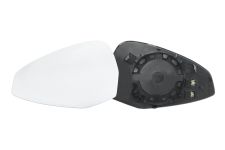 VERRE DE RÉTROVISEUR AUDI A4 2015-2019 AVEC SUPPORT / CHAUFFANT / CONVEXE / GAUCHE