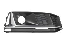GRILLE AUDI A4 2015-2018 PARE-CHOCS AVANT / MODÈLE S-LINE / AVEC ANTIBROUILLARD / MOULURE GRIS ARGENT / DROITE