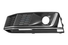 GRILLE AUDI A4 2015-2018 PARE-CHOCS AVANT / MODÈLE S-LINE / AVEC ANTIBROUILLARD / MOULURE CHROMÉE / GAUCHE