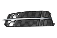 GRILLE AUDI A6 2016-2019 PARE-CHOCS AVANT / MODÈLE S-LINE / AVEC MOULURE CHROMÉE / GAUCHE