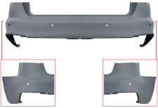 PARE-CHOCS AUDI A4 2019-2024 ARRIÈRE / SEDAN / MODÈLE S-LINE / AVEC CAPTEUR / AVEC APPRET