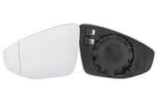 VERRE DE RÉTROVISEUR AUDI A3 2020-2024 AVEC SUPPORT / CHAUFFANT / ASPHÉRIQUE / GAUCHE