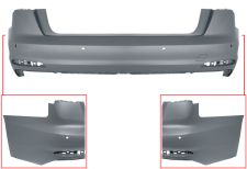 PARE-CHOCS AUDI A6 2019-2023 ARRIÈRE / SEDAN / AVEC CAPTEUR / AVEC APPRET