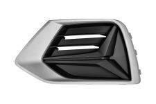 GRILLE AUDI Q3 2018-2025 PARE-CHOCS AVANT / CONTOUR GRIS ARGENT / GAUCHE