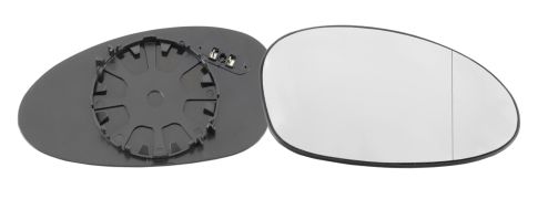 VERRE DE RÉTROVISEUR BMW SERIE 1 (E81-E87) 2003-2007 AVEC SUPPORT / CHAUFFANT / ASPHÉRIQUE / DROIT